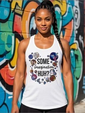 Next Level XL Disney Inspired “Some Imagination Huh?” Womens Tank Top